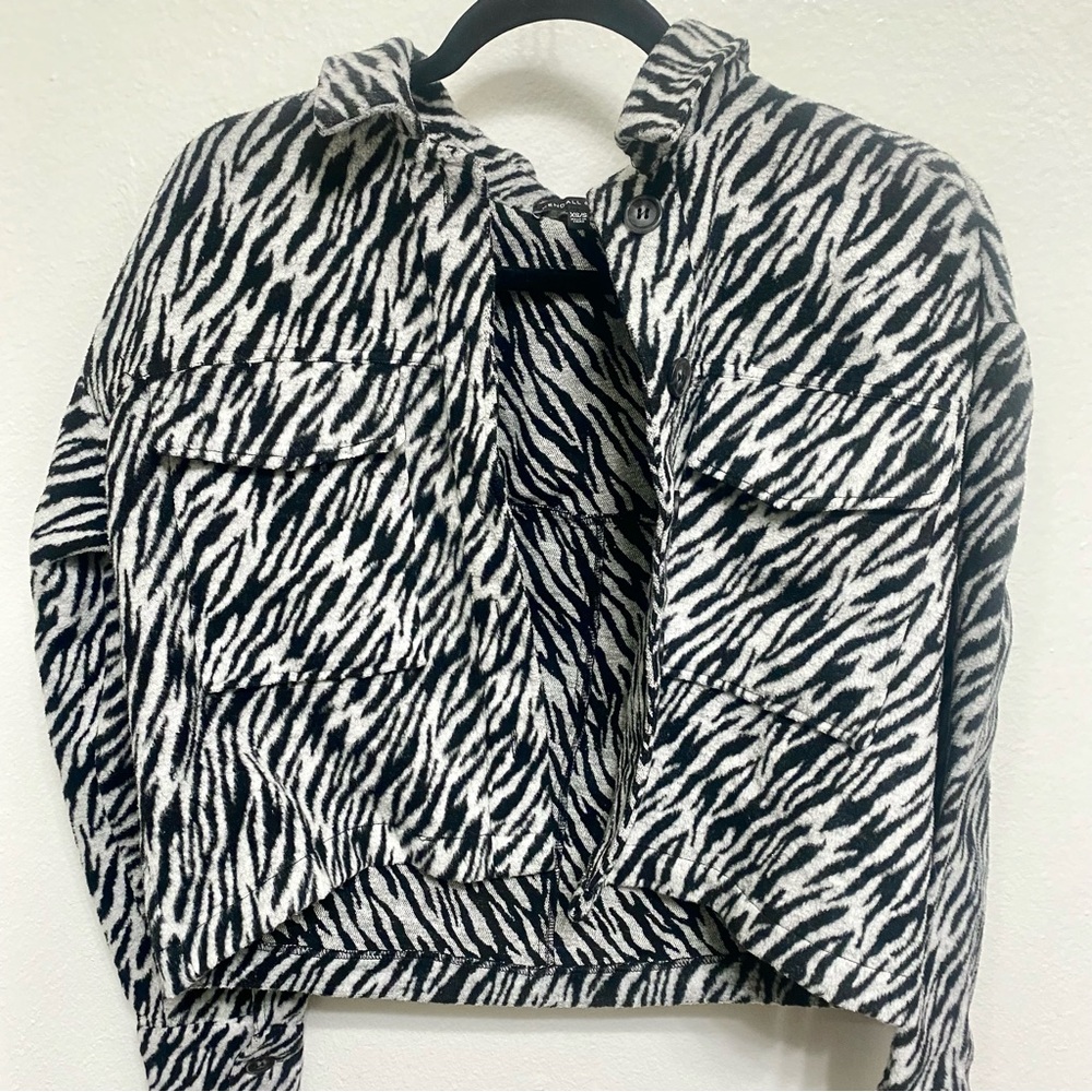 Kendall & Kylie Zebra print shacket